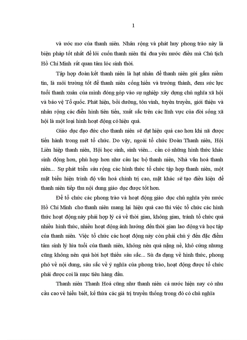 image for page Giáo dục chủ nghĩa yêu nước Hồ Chí Minh cho thanh niên tỉnh Thanh Hóa trong thời kỳ đẩy mạnh công nghiệp hoá hiện đại hoá đất nước 1