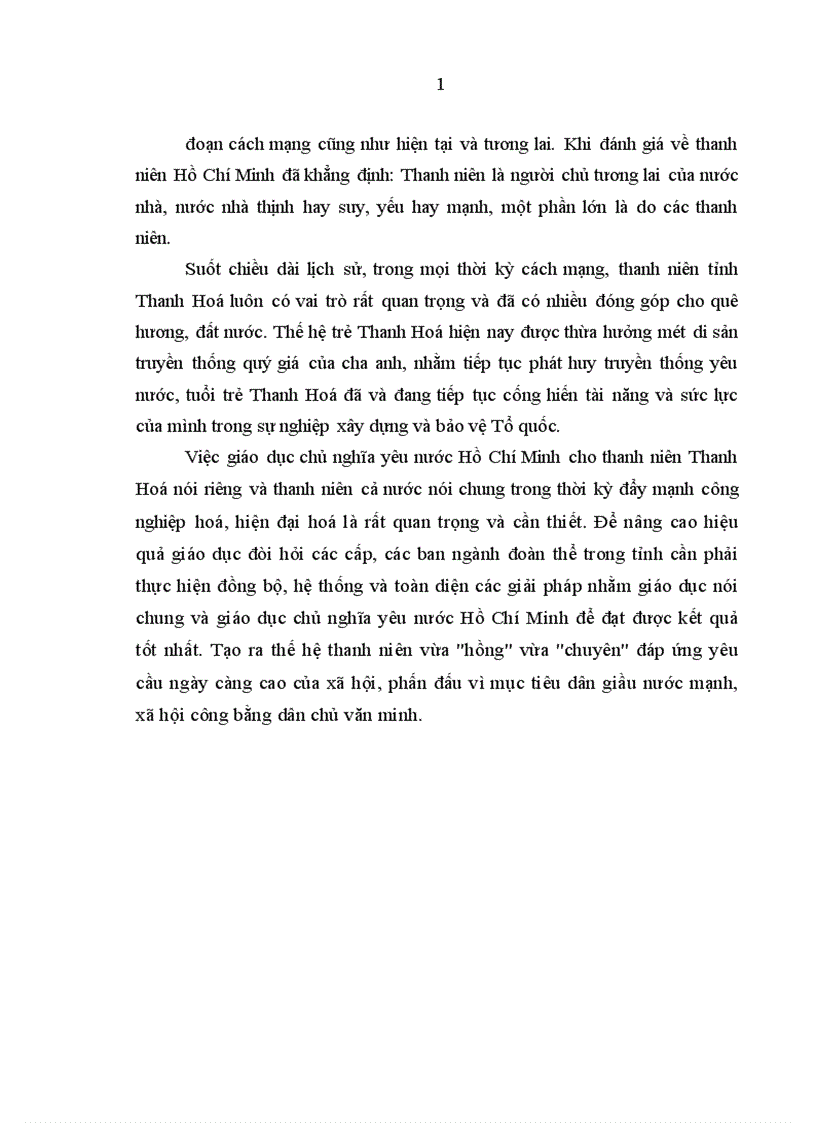 image for page Giáo dục chủ nghĩa yêu nước Hồ Chí Minh cho thanh niên tỉnh Thanh Hóa trong thời kỳ đẩy mạnh công nghiệp hoá hiện đại hoá đất nước 1