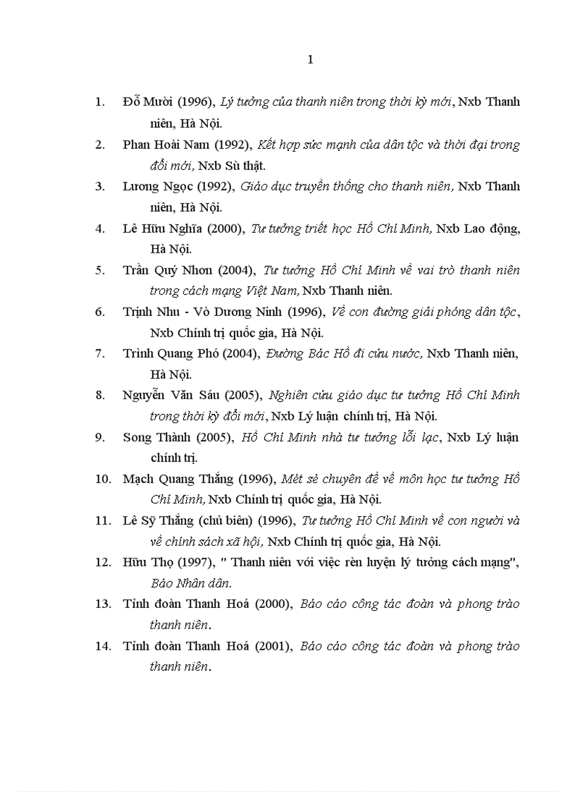 image for page Giáo dục chủ nghĩa yêu nước Hồ Chí Minh cho thanh niên tỉnh Thanh Hóa trong thời kỳ đẩy mạnh công nghiệp hoá hiện đại hoá đất nước 1