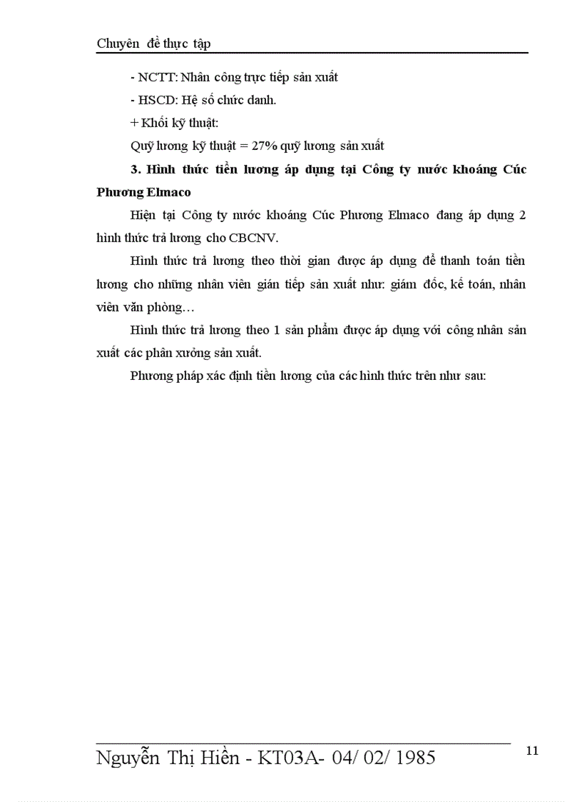 image for page kế toán tiền lương và các khoản trích theo lương tại Công ty Nước khoáng Cúc Phương Elmaco