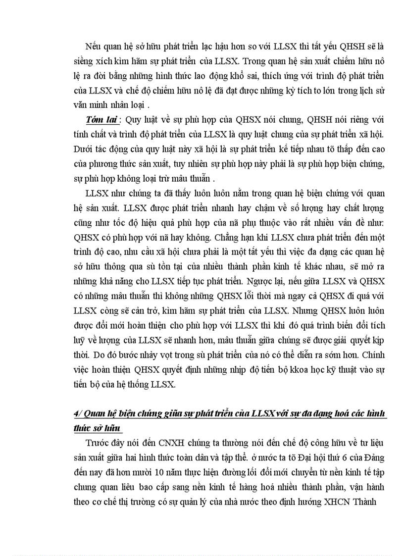 image for page Quan hệ biện chứng giữa sự phát triển của lực lượng sản xuất và sự đa dạng hoá các loại hình sở hữu ở Việt Nam 1