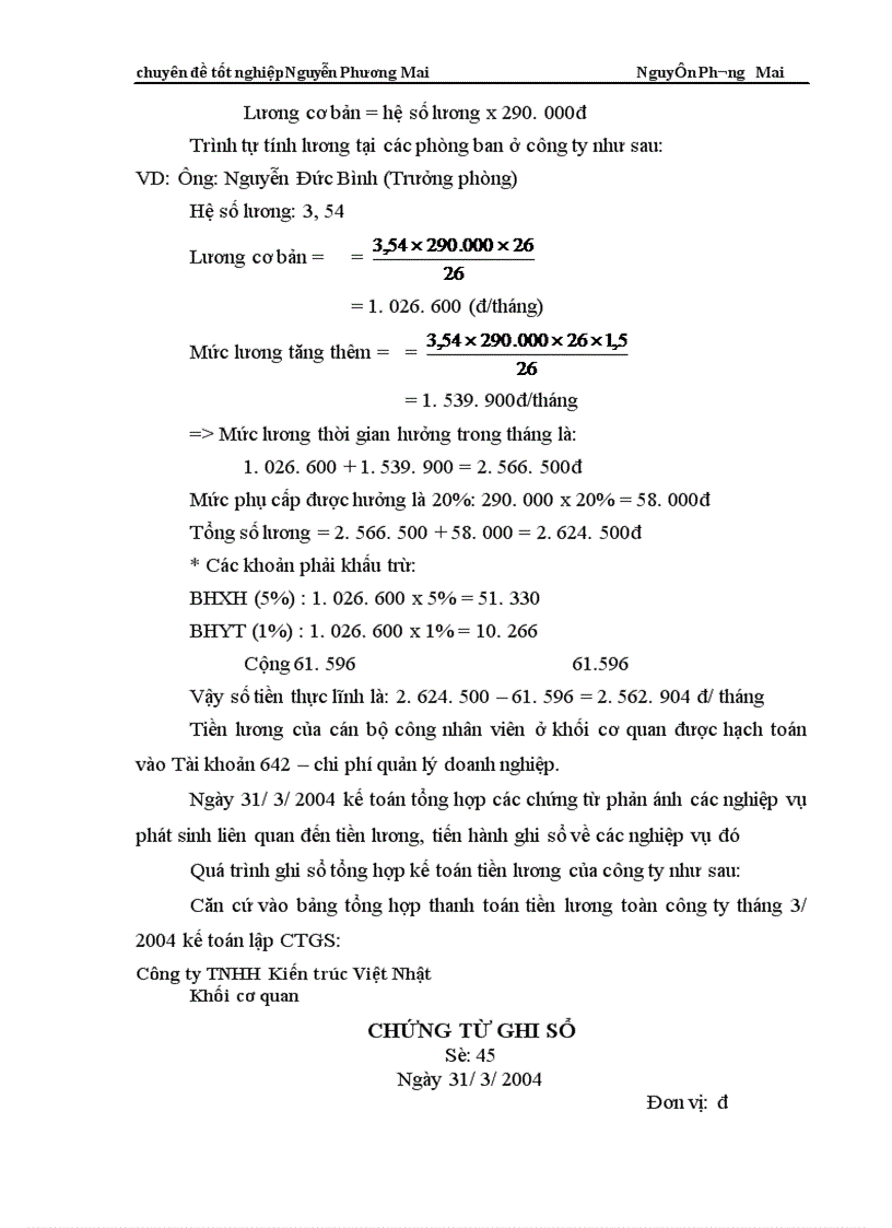 image for page Kế toán tiền lương và các khoản trích theo lương ở Công ty TNHH Kiến trúc Việt Nhật 1