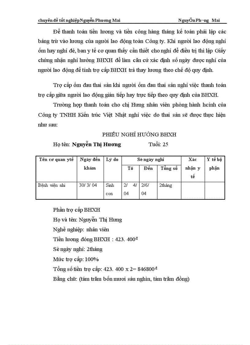 image for page Kế toán tiền lương và các khoản trích theo lương ở Công ty TNHH Kiến trúc Việt Nhật 1