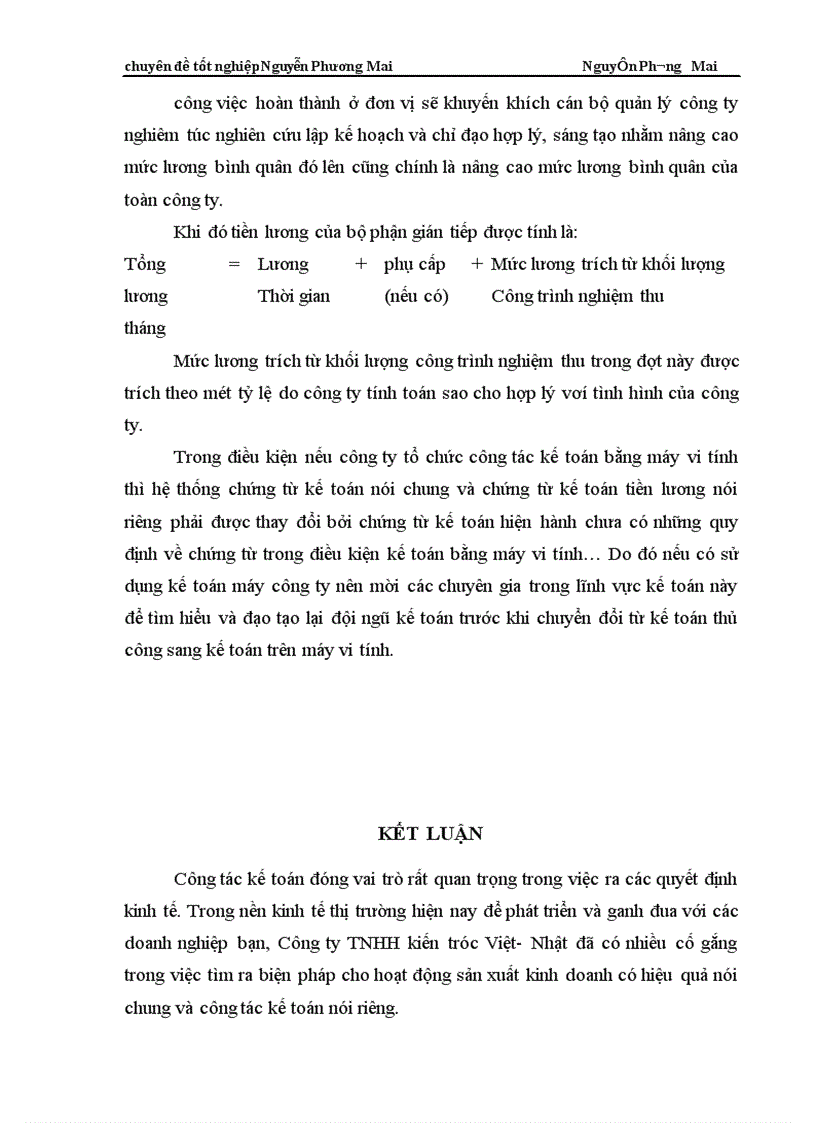 image for page Kế toán tiền lương và các khoản trích theo lương ở Công ty TNHH Kiến trúc Việt Nhật 1