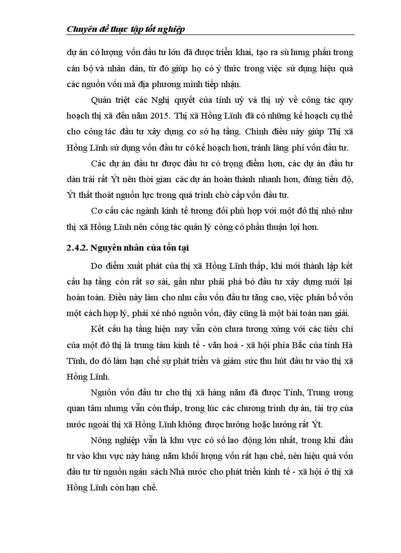 image for page Thực trạng và giải pháp sử dụng hiệu quả vốn đầu tư từ ngân sách cho đầu tư phát triển trên địa bàn thị xã Hồng Lĩnh tỉnh Hà Tĩnh giai đoạn 2000 2010 1
