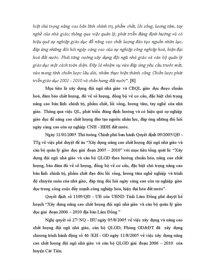 image for page Biện pháp quản lý phát triển đội ngũ cán bộ quản lý trường THCS của Phòng Giáo Dục và Đào tạo huyện Cát Tiên tỉnh Lâm Đồng