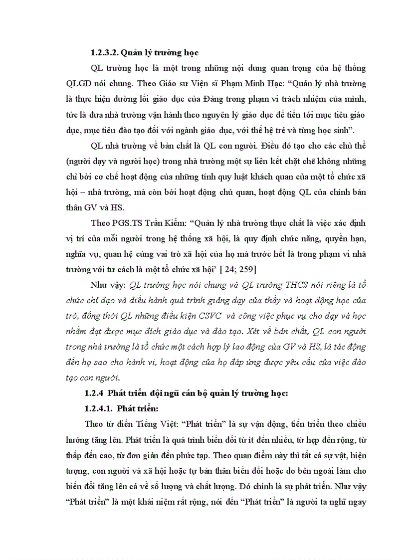 image for page Biện pháp quản lý phát triển đội ngũ cán bộ quản lý trường THCS của Phòng Giáo Dục và Đào tạo huyện Cát Tiên tỉnh Lâm Đồng
