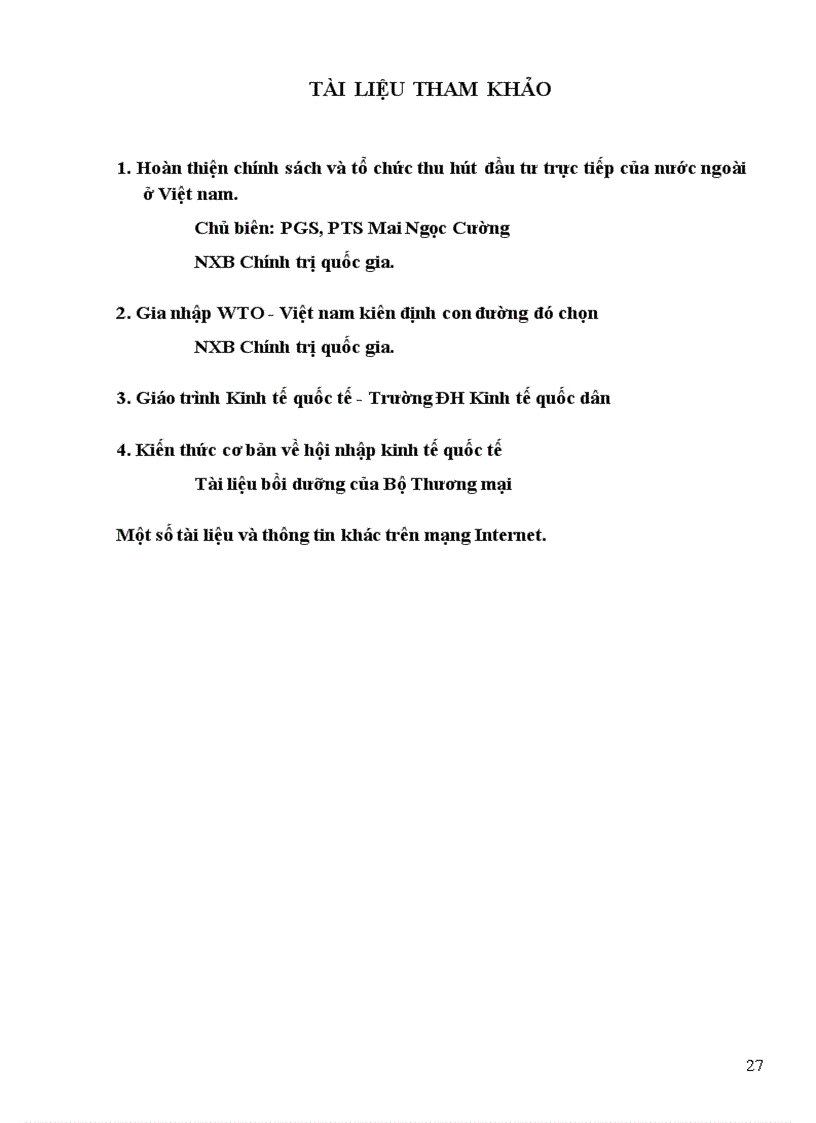 image for page Những bất cập trong thu hút đầu tư nước ngoài tại Việt Nam trong quá trình gia nhập WTO