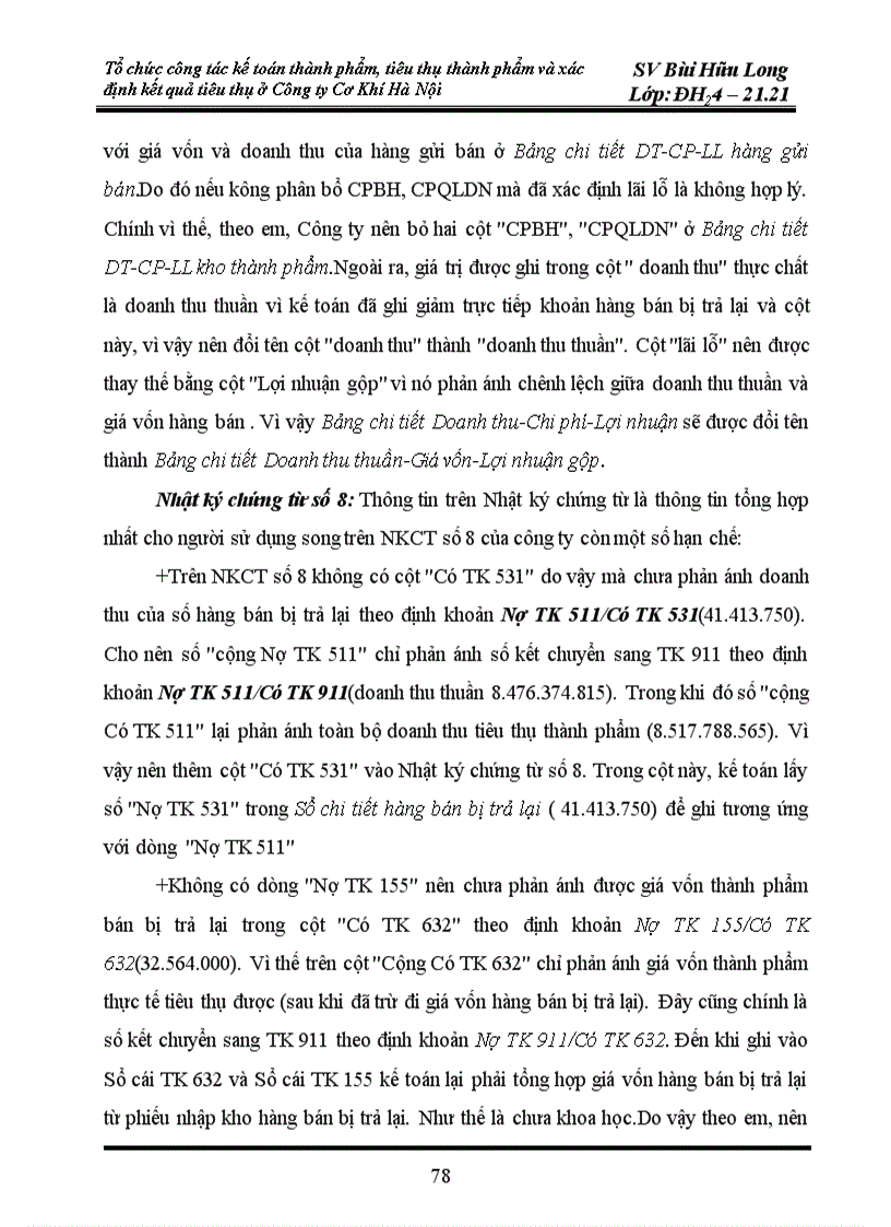 image for page Tổ chức công tác kế toán thành phẩm và tiêu thụ thành phẩm và xác định kết quả tiêu thụ ở công ty cơ khí Hà Nội 1