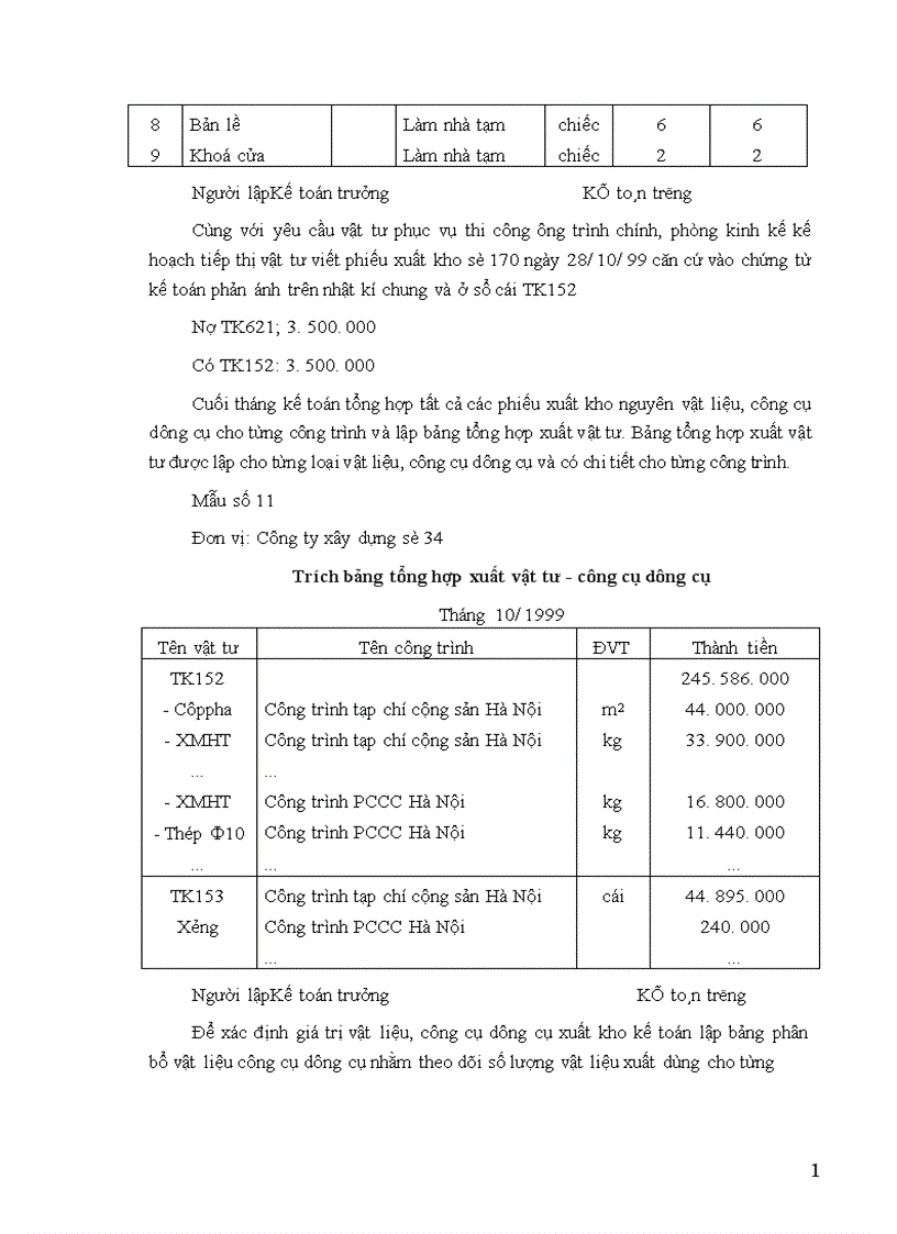 image for page Tổ chức công tác kế toán nguyên vật liệu công cụ dụng cụ ở công ty xây dựng số 34 1