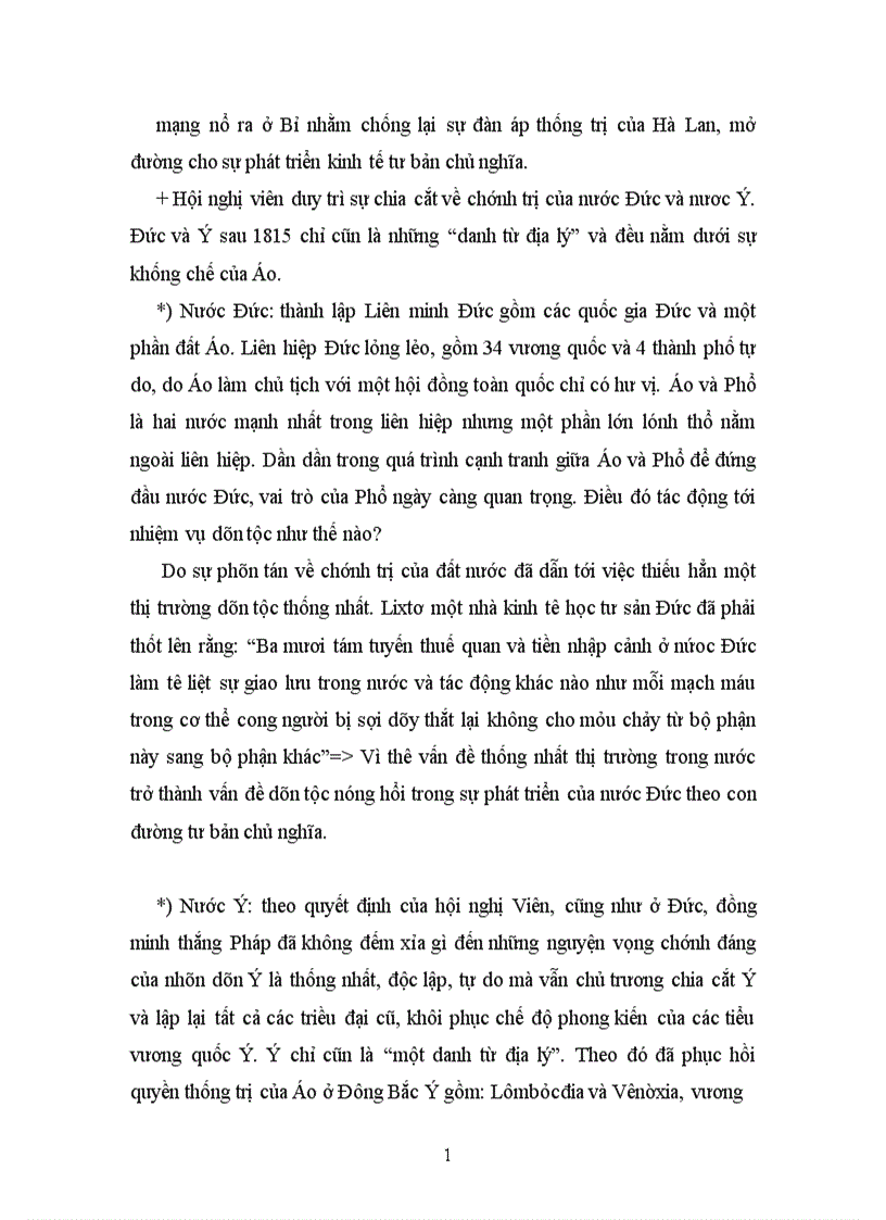 image for page Bối cảnh quốc tế và khu vực giai đoạn 1815 1849