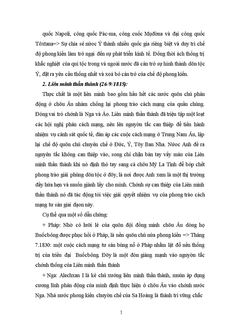 image for page Bối cảnh quốc tế và khu vực giai đoạn 1815 1849