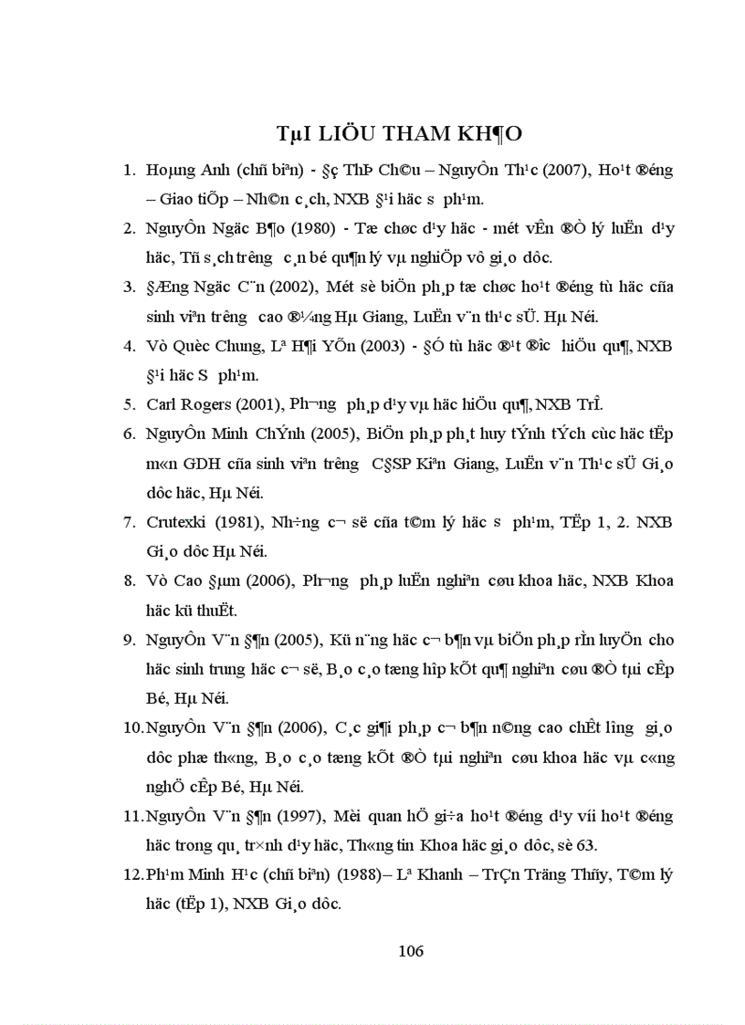 image for page Biện pháp rèn luyện kỹ năng tự học môn Giáo dục học cho sinh viên ở trường Cao đẳng Cần Thơ