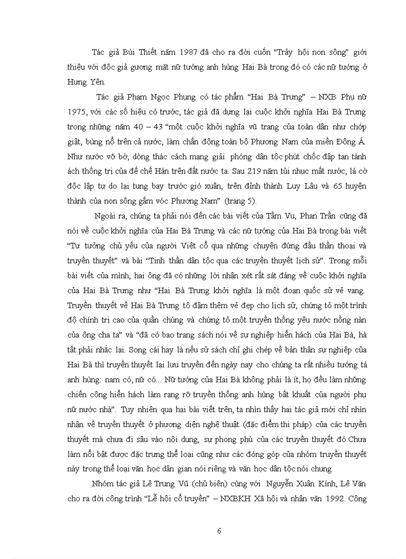image for page khảo sát truyền thuyết và lễ hội về cuộc khởi nghĩa Hai Bà Trưng ở Hưng Yên
