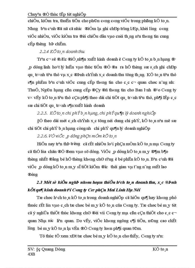 image for page Hoàn thiện hạch toán Doanh thu xác định kết quả kinh doanh tại Công ty Cổ phần Mai Linh Hà Nội 1