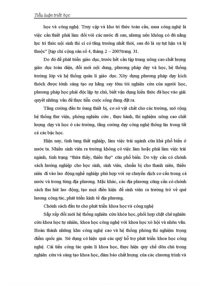 image for page Biện chứng của quá trình phát triển và sử dụng nguồn nhân lực theo mục tiêu CNH HĐH ở Việt Nam trong thời kì quá độ