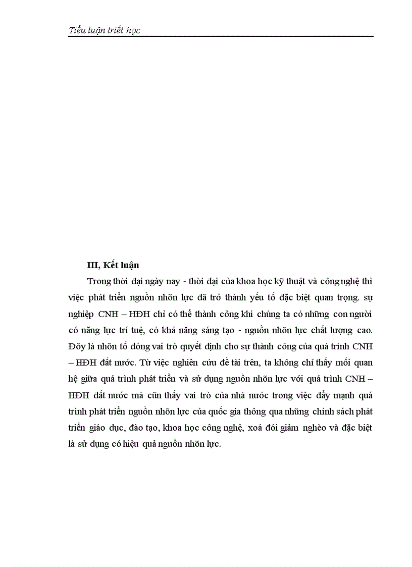 image for page Biện chứng của quá trình phát triển và sử dụng nguồn nhân lực theo mục tiêu CNH HĐH ở Việt Nam trong thời kì quá độ