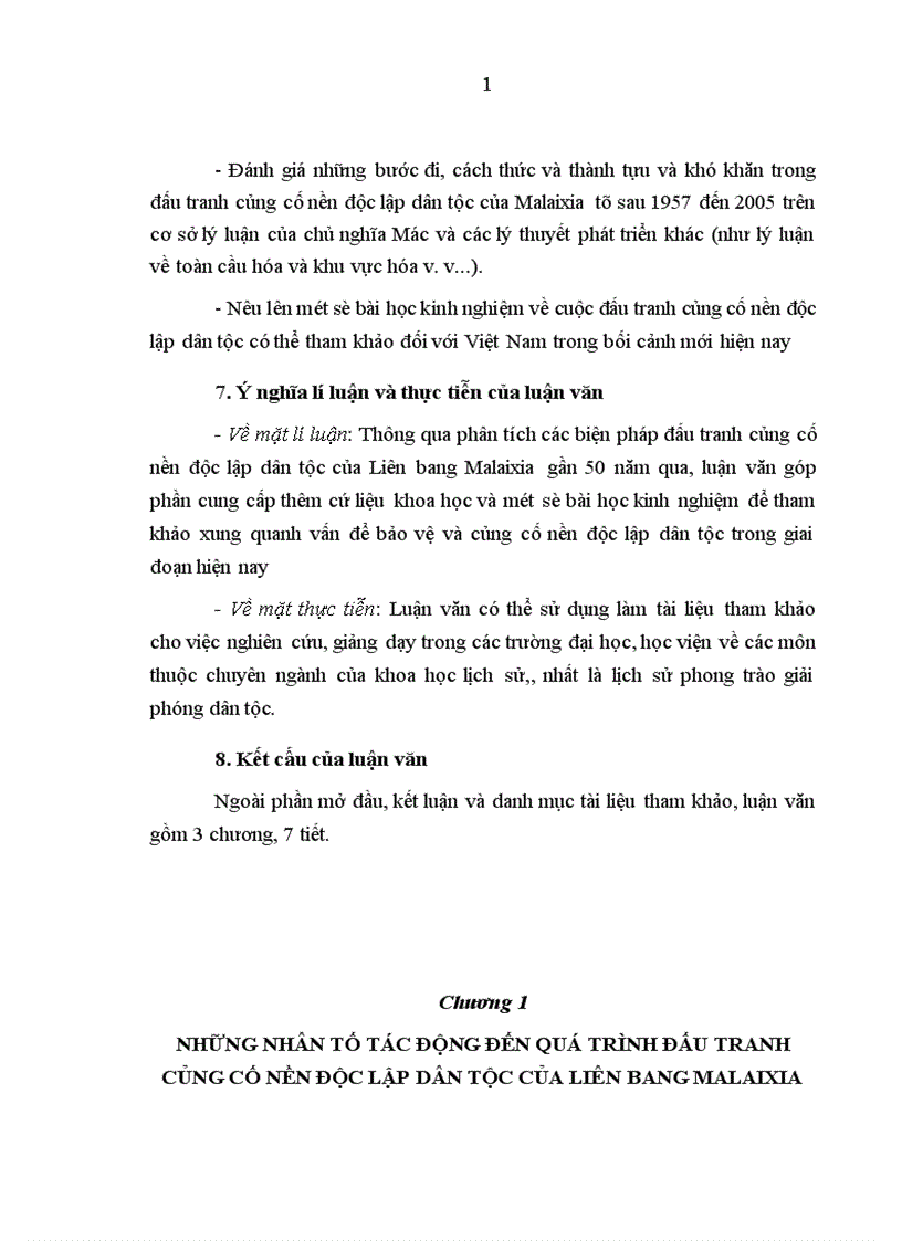 image for page Quá trình đấu tranh củng cố nền độc lập dân tộc của Liên bang Malaixia từ 1957 đến 2005