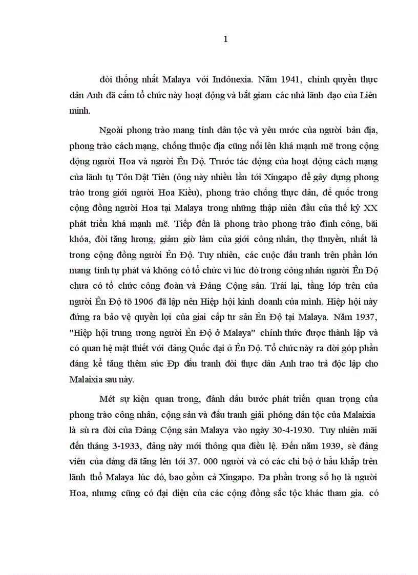 image for page Quá trình đấu tranh củng cố nền độc lập dân tộc của Liên bang Malaixia từ 1957 đến 2005