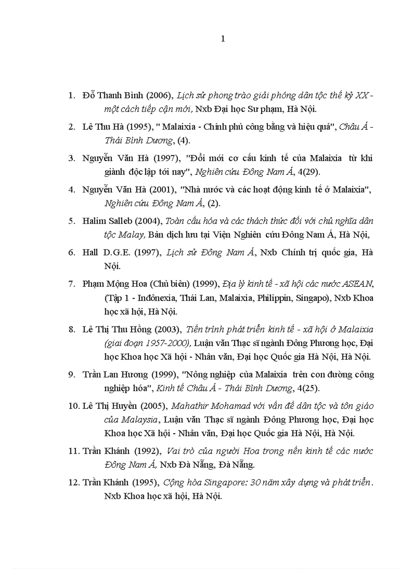 image for page Quá trình đấu tranh củng cố nền độc lập dân tộc của Liên bang Malaixia từ 1957 đến 2005