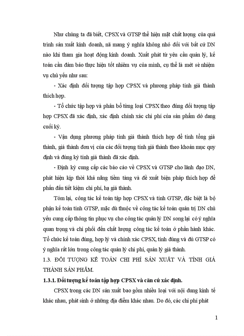 image for page Tổ chức kế toán CPSX và tính GTSP