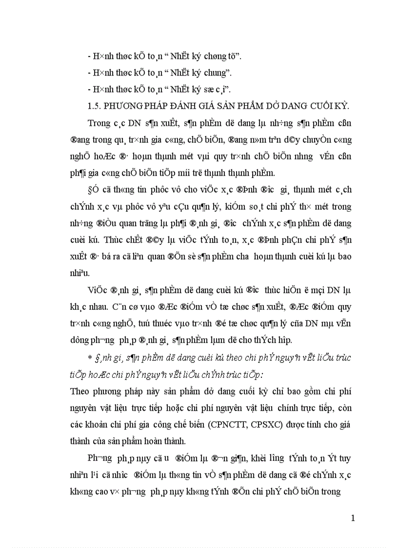 image for page Tổ chức kế toán CPSX và tính GTSP