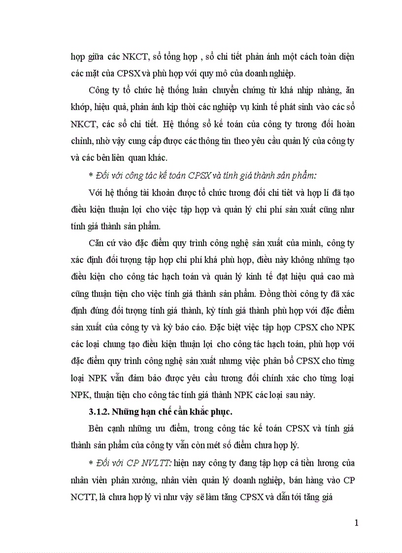 image for page Tổ chức kế toán CPSX và tính GTSP