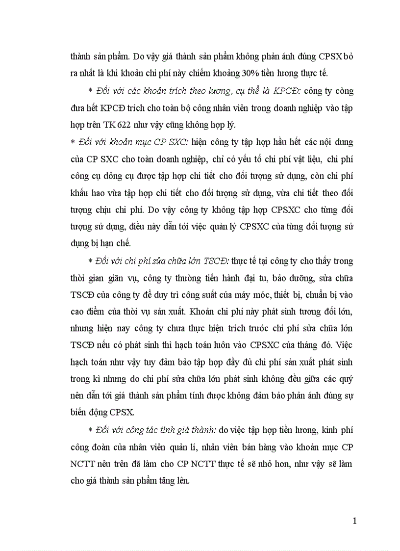 image for page Tổ chức kế toán CPSX và tính GTSP