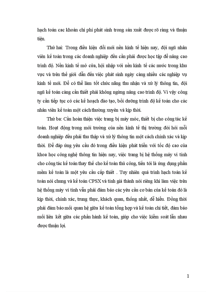 image for page Tổ chức kế toán CPSX và tính GTSP