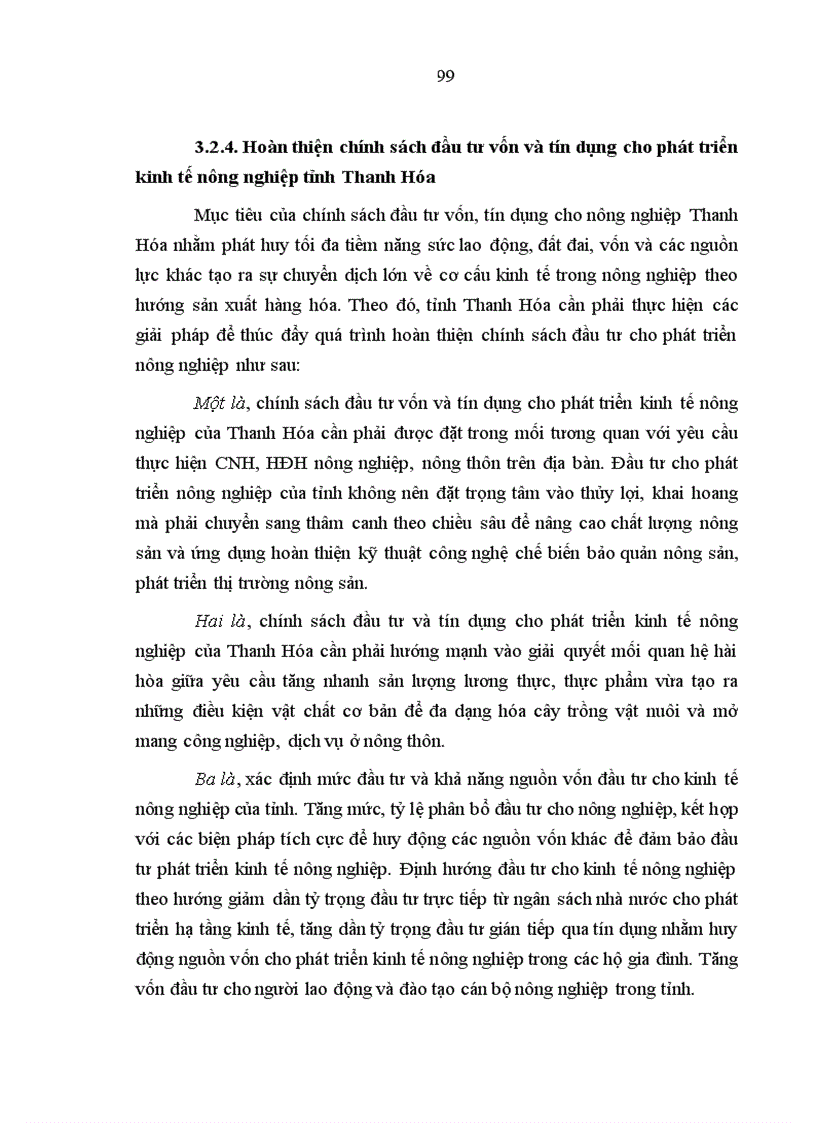 image for page Hoàn thiện chính sách kinh tế phát triển nông nghiệp ở tỉnh Thanh Hóa trong giai đoạn hiện nay