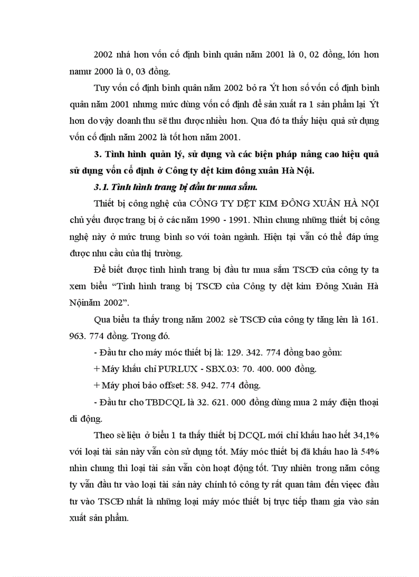 image for page Một số biện pháp để nâng cao hiệu quả sử dụng vốn cố định ở Công ty dệt kim đông xuân Hà Nội 1