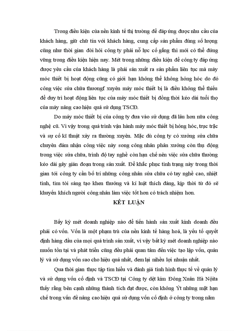 image for page Một số biện pháp để nâng cao hiệu quả sử dụng vốn cố định ở Công ty dệt kim đông xuân Hà Nội 1
