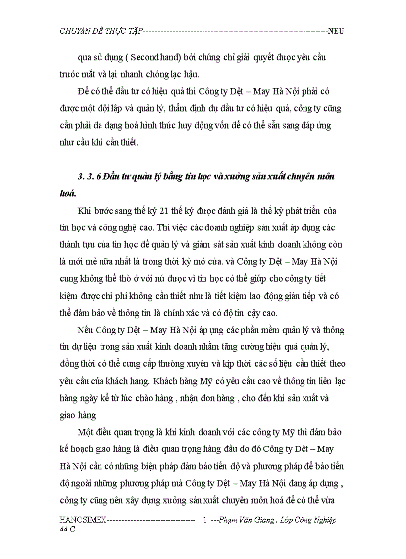 image for page Xuất khẩu hàng May Mặc của Công ty Dệt May Hà Nội vào thị trường Mỹ 1