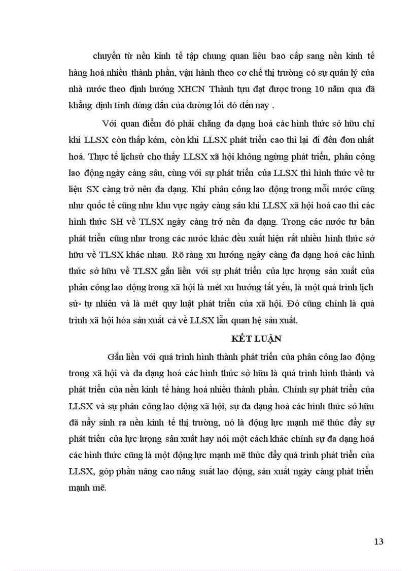 image for page Quan hệ biện chứng giữa sự phát triển của lực lượng sản xuất và sự đa dạng hoá các loại hình sở hữu ở Việt Nam 1