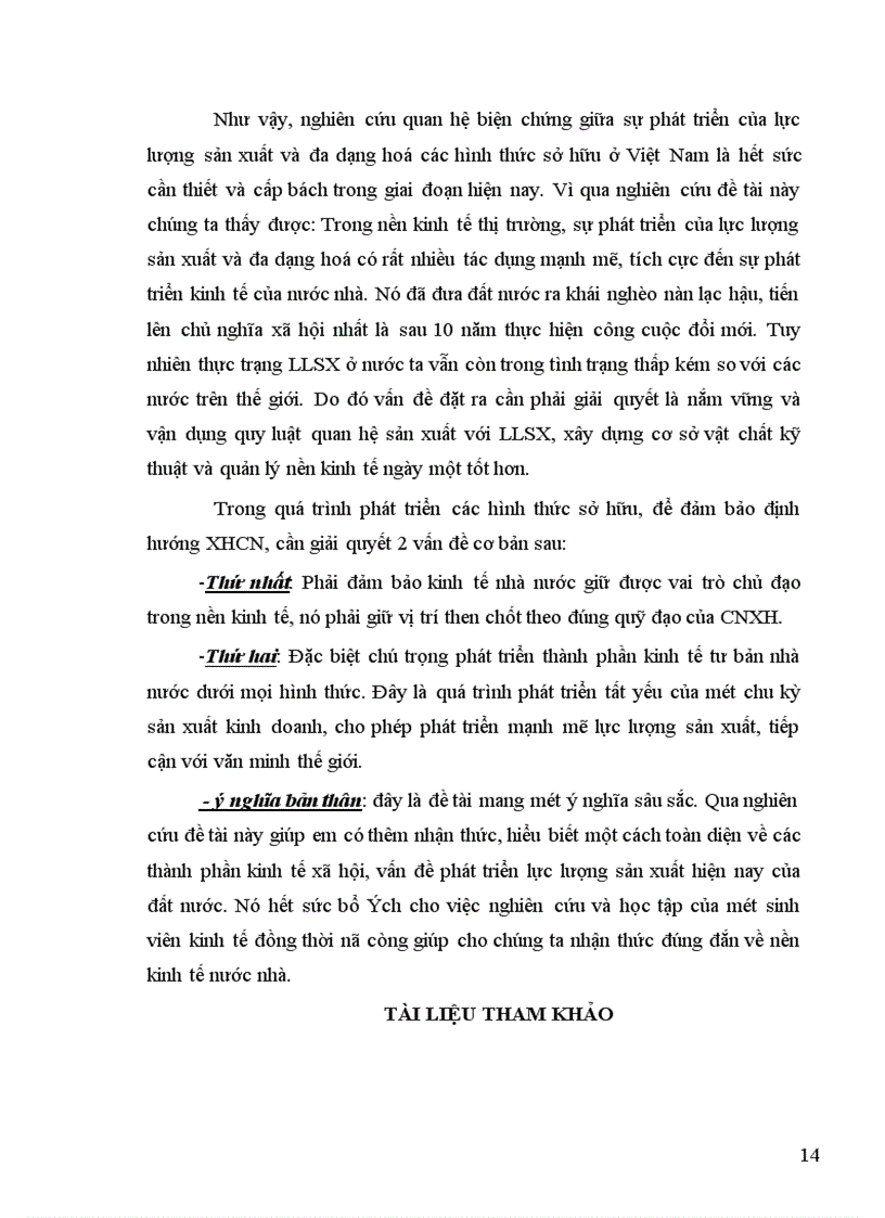 image for page Quan hệ biện chứng giữa sự phát triển của lực lượng sản xuất và sự đa dạng hoá các loại hình sở hữu ở Việt Nam 1