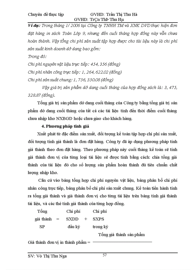 image for page Hoàn thiện Công Tác Kế toán hạch toán chi phí sản xuất và tính giá thành sản phẩm tại Công ty TNHH TM và XNK DVD 1
