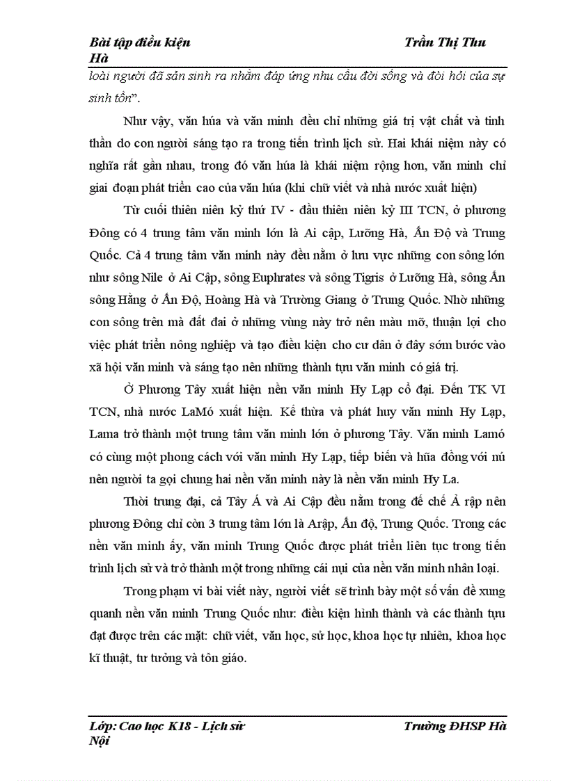 image for page Điều kiện hình thành nền văn minh Trung Quốc