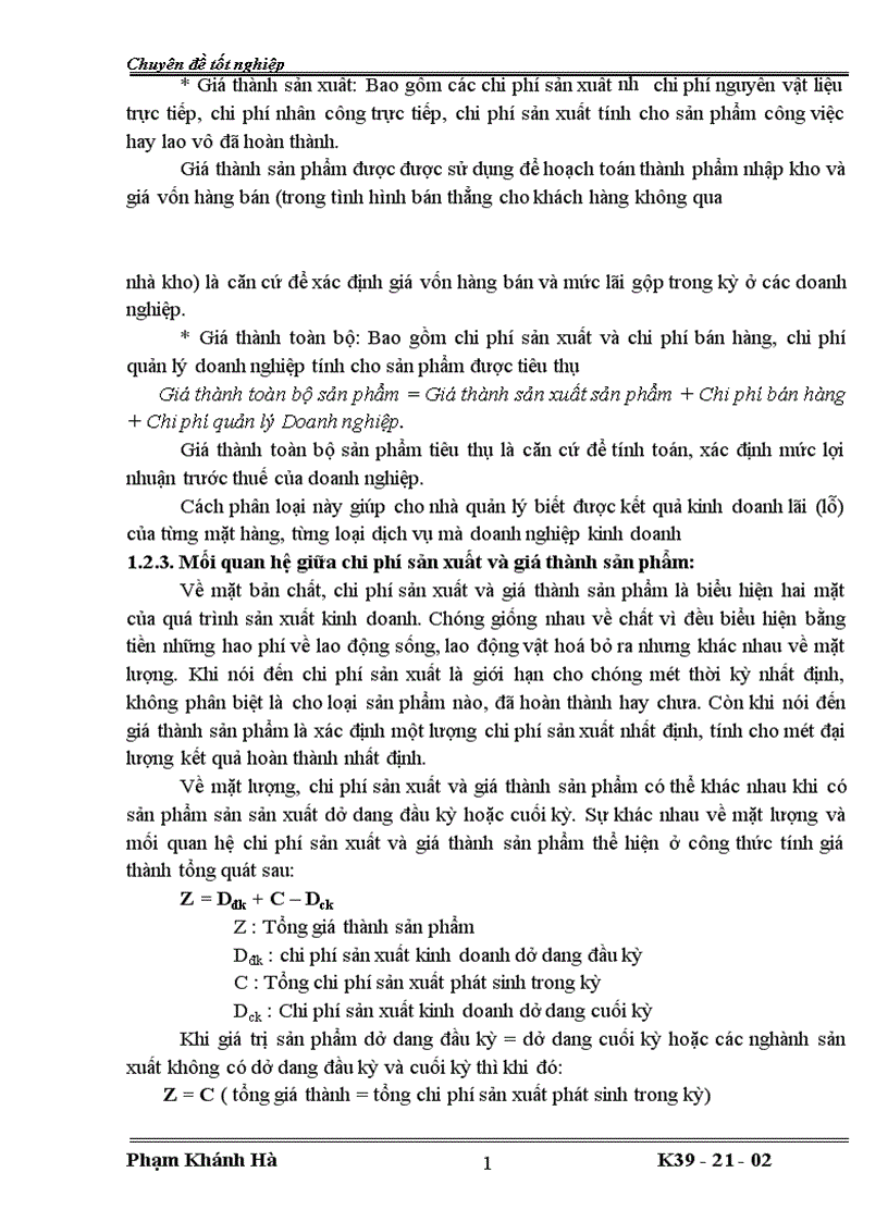 image for page Tổ chức công tác kế toán tập hợp chi phí sản xuất và tính giá thành sản phẩm ở công ty TNHH Hùng Hưng 1