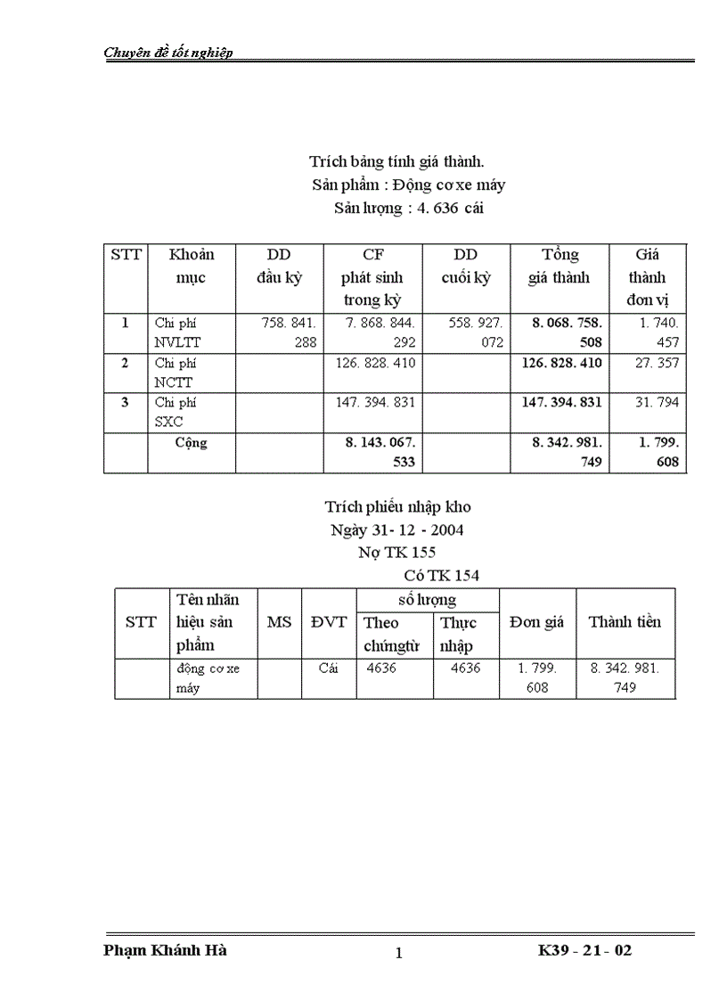 image for page Tổ chức công tác kế toán tập hợp chi phí sản xuất và tính giá thành sản phẩm ở công ty TNHH Hùng Hưng 1