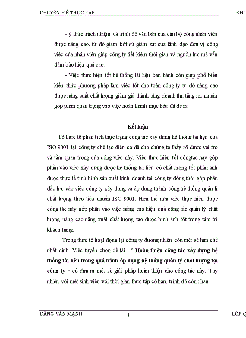 image for page Hoàn thiện công tác xây dựng hệ thống tài liệu trong quá trình áp dụng iso 9000 tại công ty chế tạo điện cơ