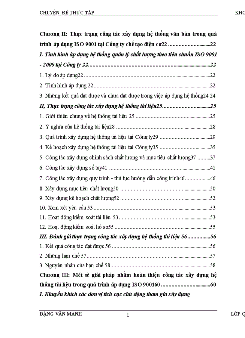 image for page Hoàn thiện công tác xây dựng hệ thống tài liệu trong quá trình áp dụng iso 9000 tại công ty chế tạo điện cơ