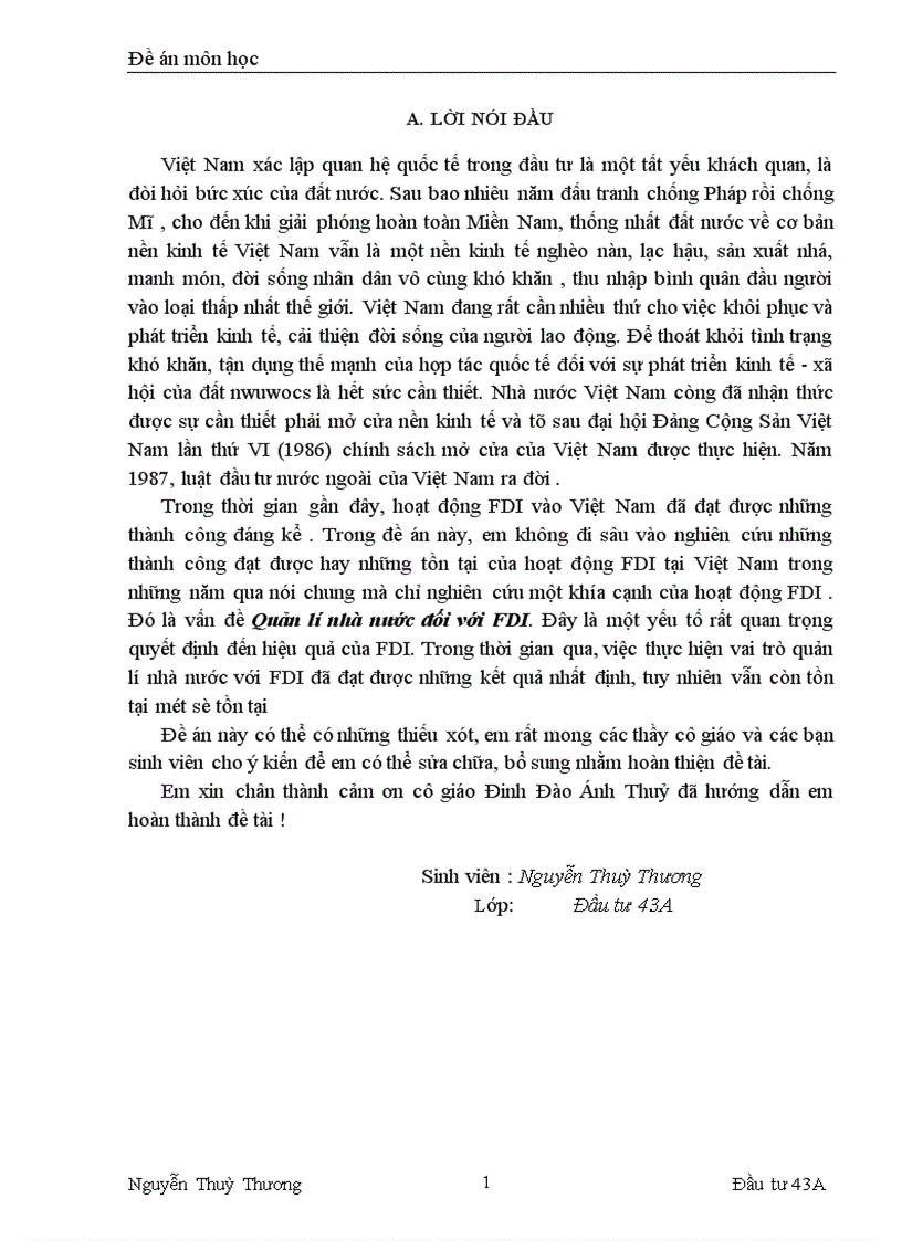 image for page Quản lý nhà nước đối với hoạt động đầu tư trực tiếp nước ngoài ở Việt Nam