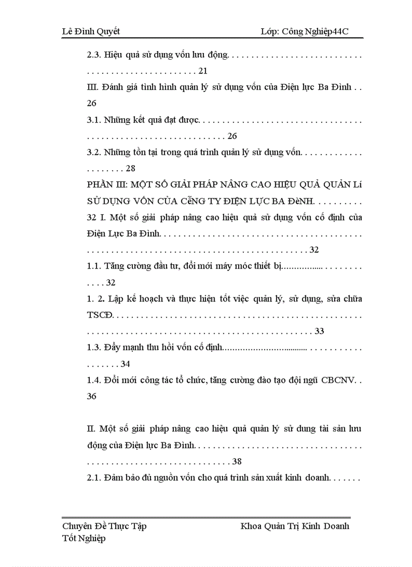 image for page Giải pháp nâng cao hiệu quả quả lý sử dụng vốn của Công ty Điện lực Ba Đình 1