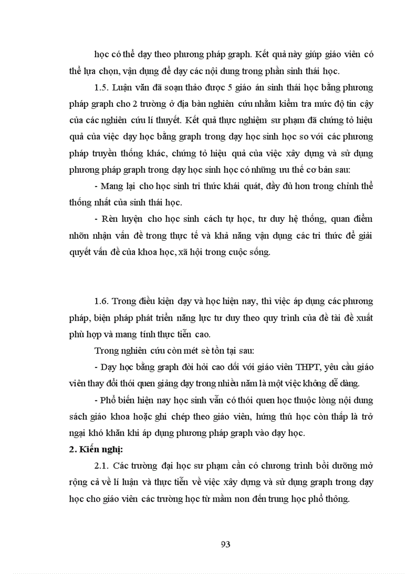 image for page Nâng cao hiệu quả dạy học giải phẫu sinh lí người ở THCS bằng áp dụng phương pháp Graph