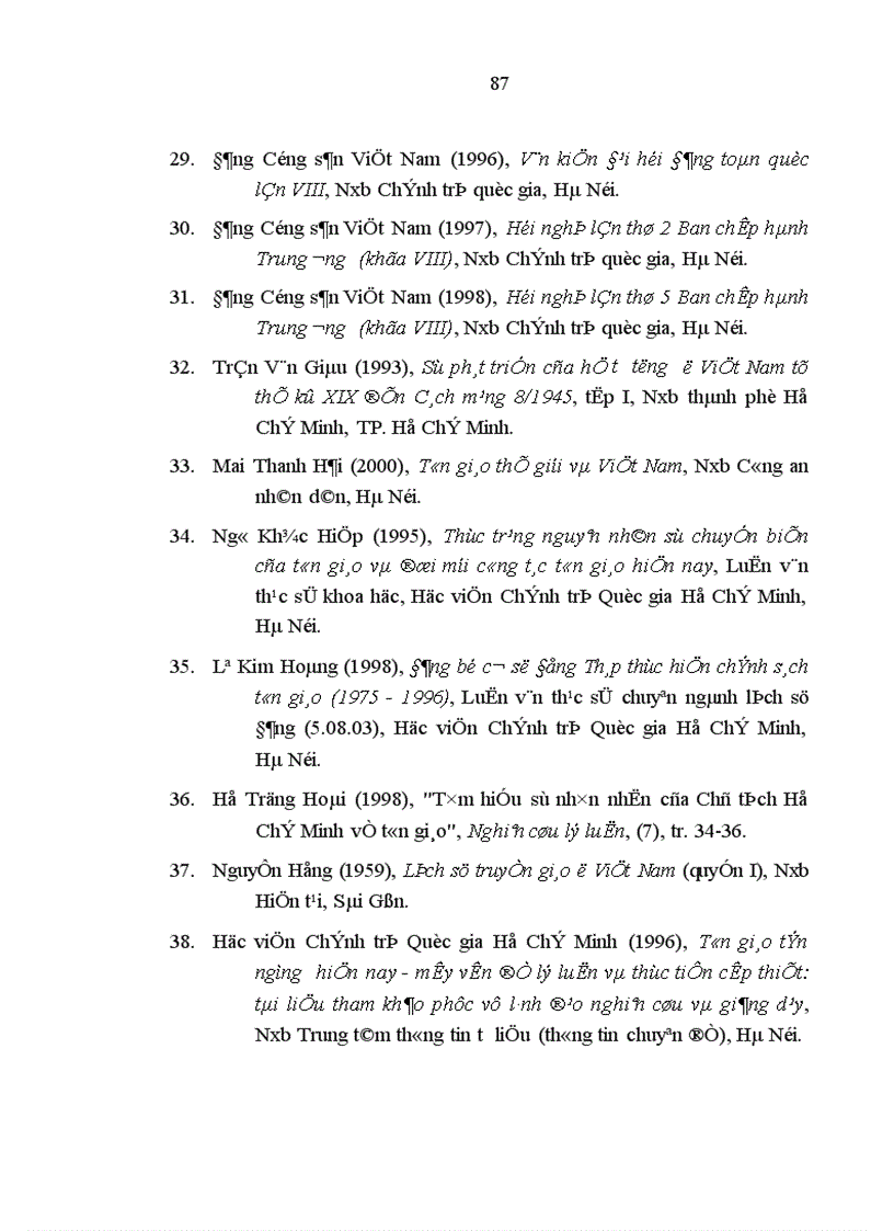 image for page Công tác vận động quần chúng theo đạo Thiên chúa ở miền Bắc nước ta hiện nay