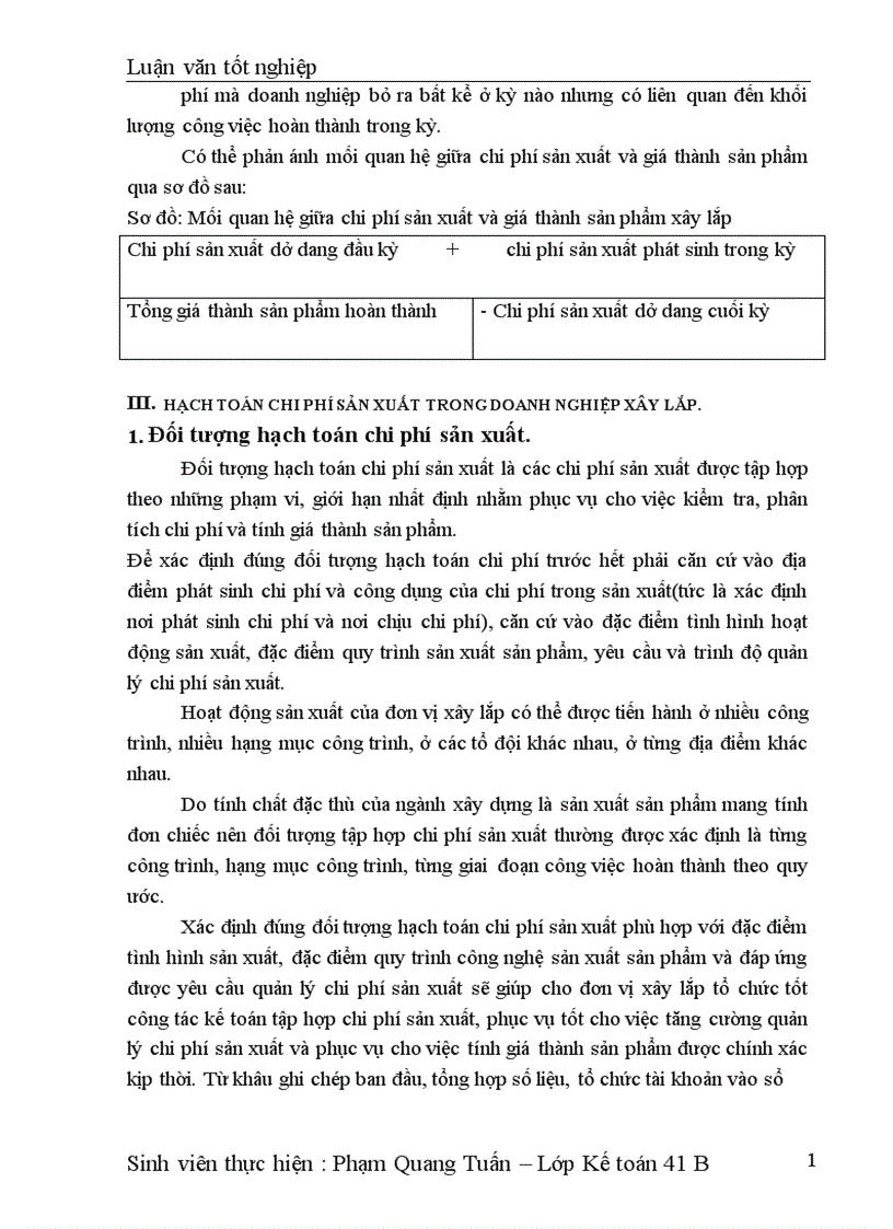 image for page Công tác hạch toán chi phí sản xuất và tính giá thành sản phẩm xây lắp tại xí nghiệp Sông Đà 206 1