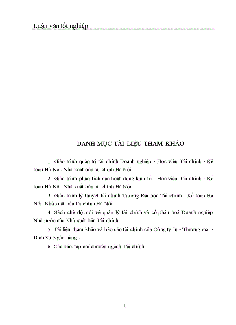 image for page Quản trị và nâng cao hiệu quả sử dụng vốn lưu động tại Công ty In Thương mại Dịch vụ Ngân hàng 1