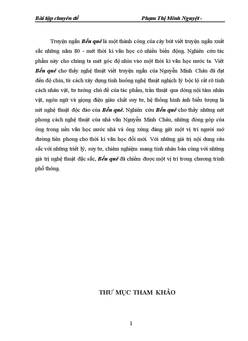 image for page Truyện ngắn Bến quê