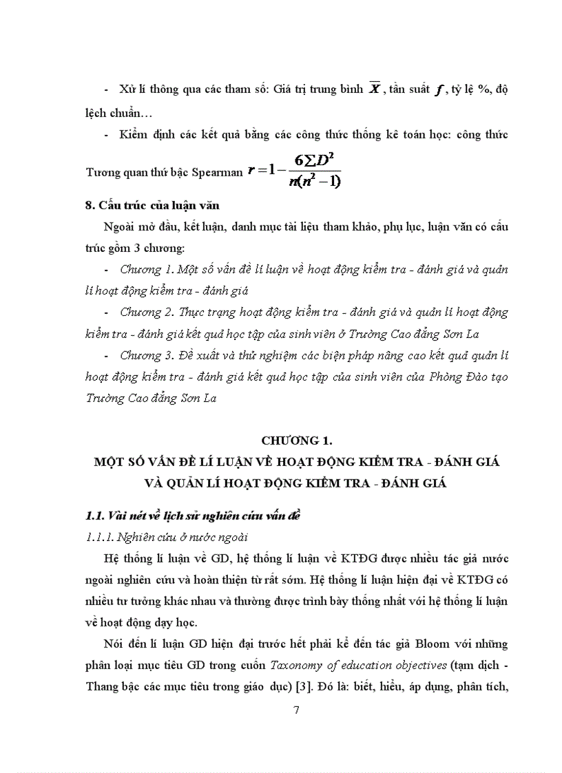 image for page Biện pháp quản lí của Phòng Đào tạo về hoạt động kiểm tra đánh giá kết quả học tập của sinh viên ở Trường Cao đẳng Sơn La 1