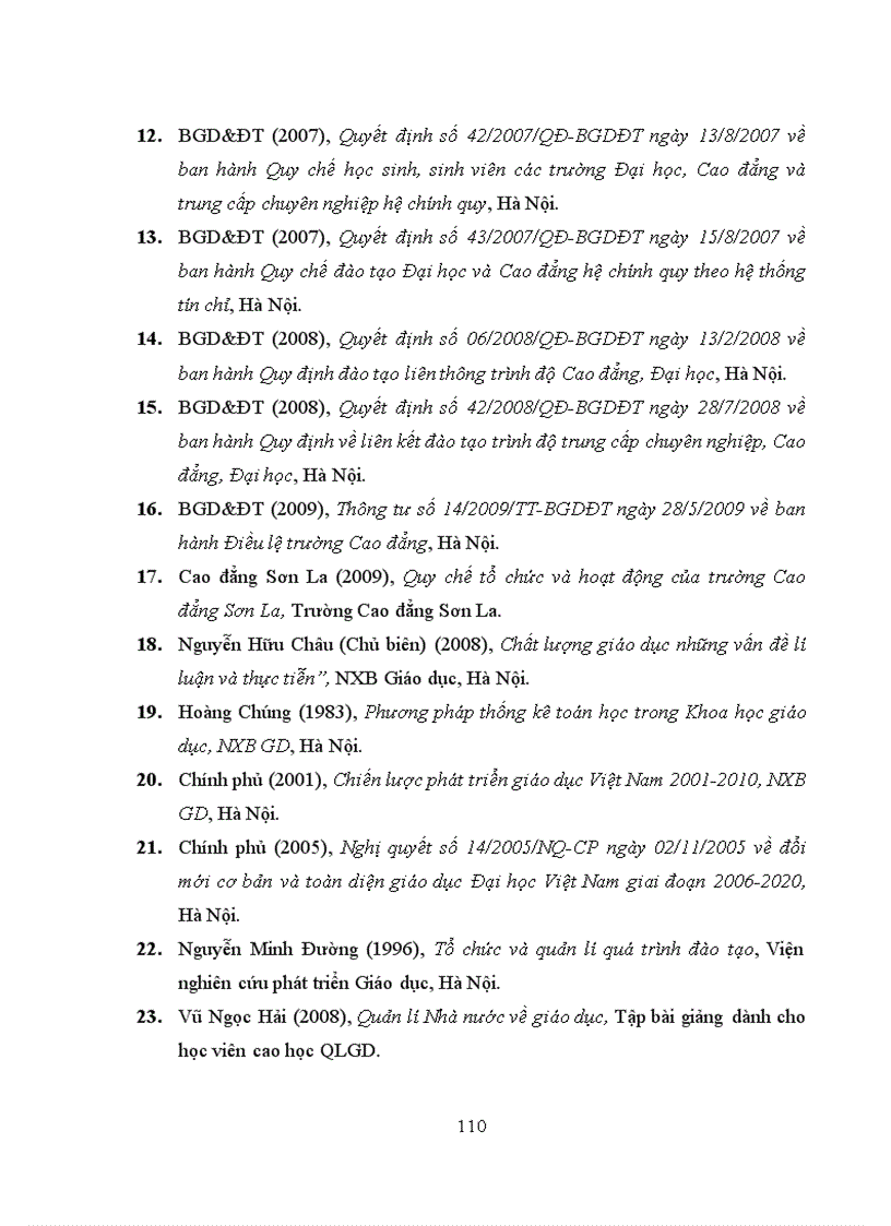 image for page Biện pháp quản lí của Phòng Đào tạo về hoạt động kiểm tra đánh giá kết quả học tập của sinh viên ở Trường Cao đẳng Sơn La 1